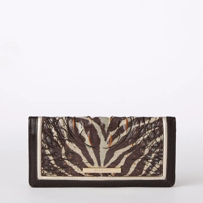 Women Brahmin Wallets and Wristlets Ady Wallet Coffee Bengal