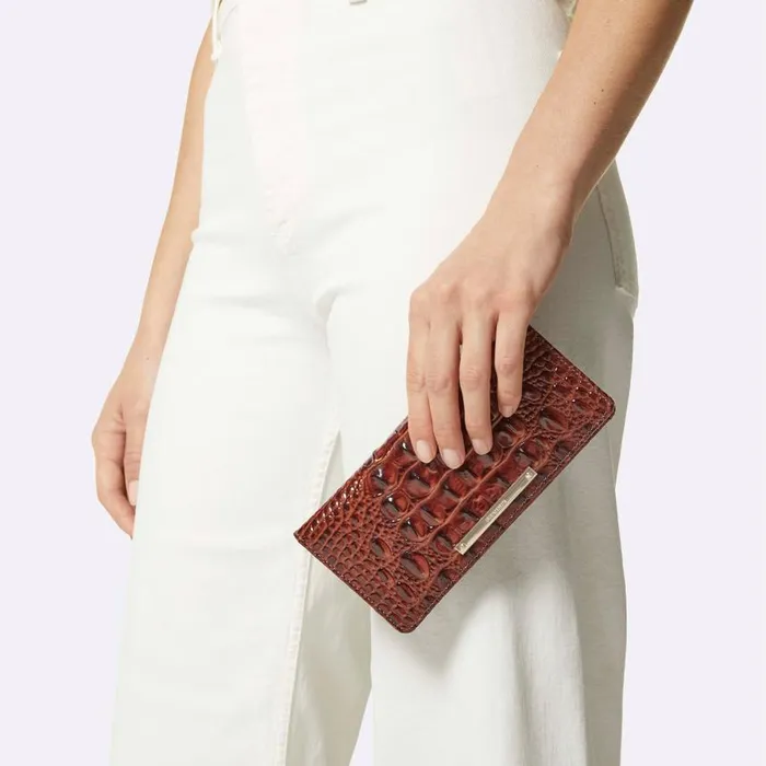 Women Brahmin Wallets and Wristlets Ady Wallet Navy Meadowport