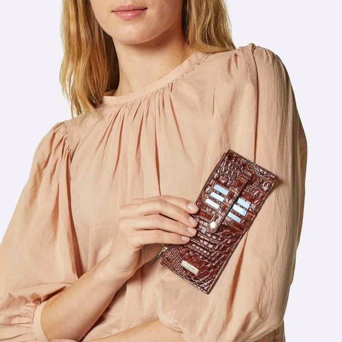 Women Brahmin Wallets and Wristlets Credit Card Wallet Intuition Melbourne