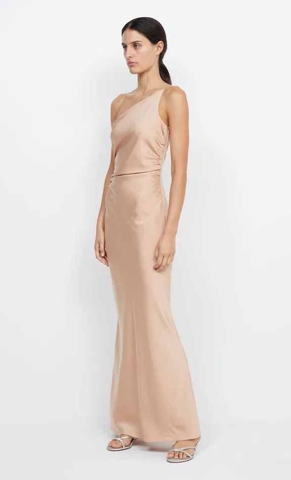 Women Bridesmaids Bec Bridge ETERNITY ASYM MAXI DRESS Rose Gold
