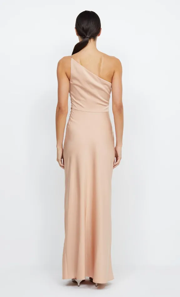 Women Bridesmaids Bec Bridge ETERNITY ASYM MAXI DRESS Rose Gold