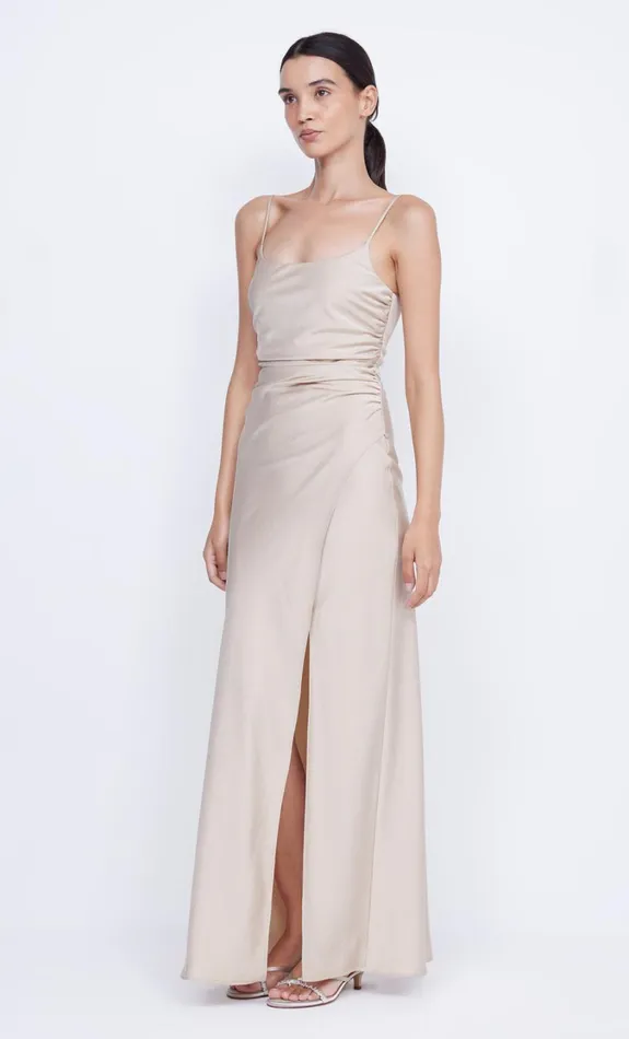 Women Bridesmaids Bec Bridge ETERNITY SCOOP MAXI DRESS Sand