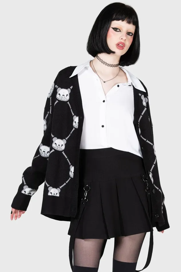 Women Chill Out Killstar Bone To Pick Cardigan