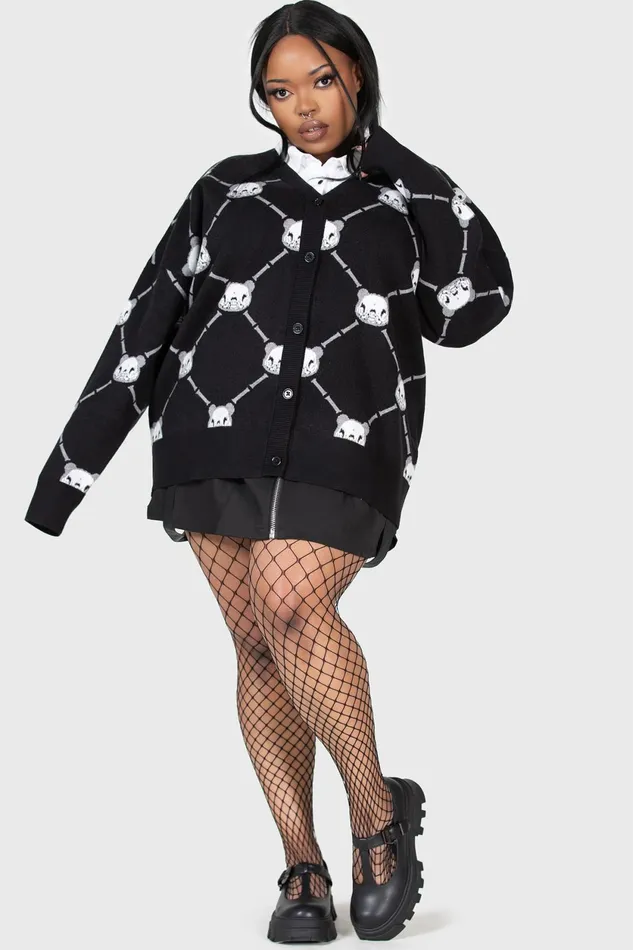 Women Chill Out Killstar Bone To Pick Cardigan