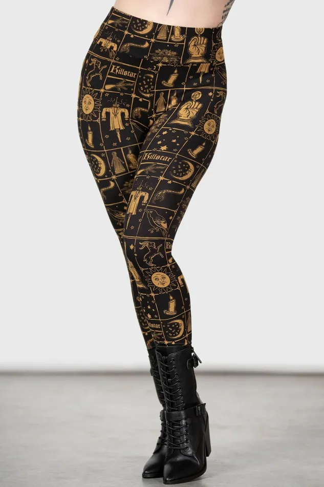Women Chill Out Killstar Folk Horror Leggings
