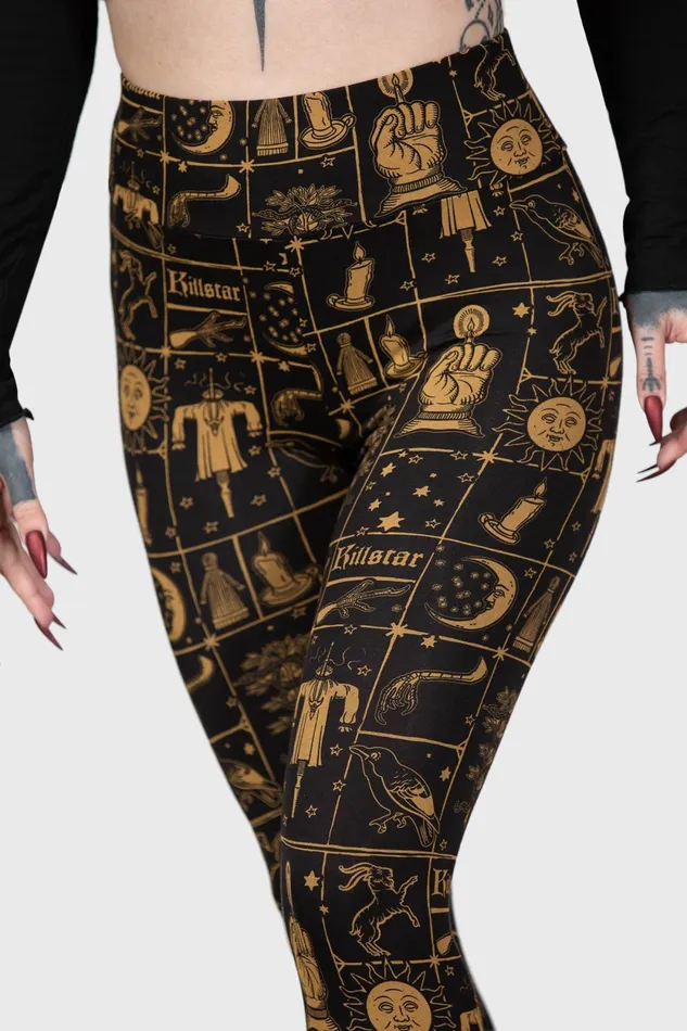 Women Chill Out Killstar Folk Horror Leggings