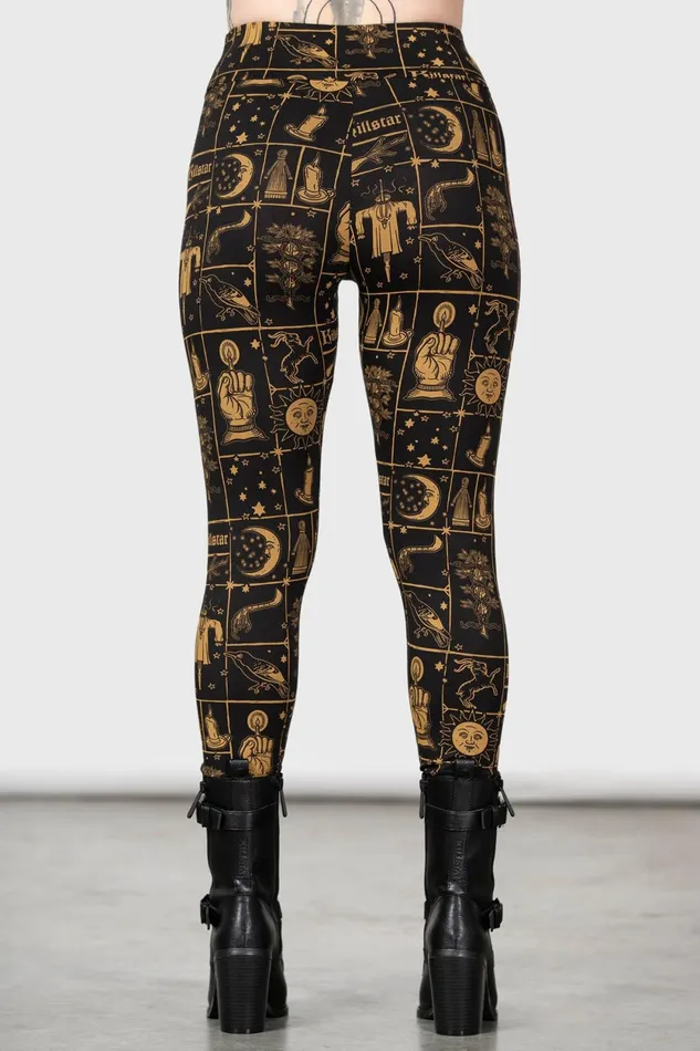 Women Chill Out Killstar Folk Horror Leggings