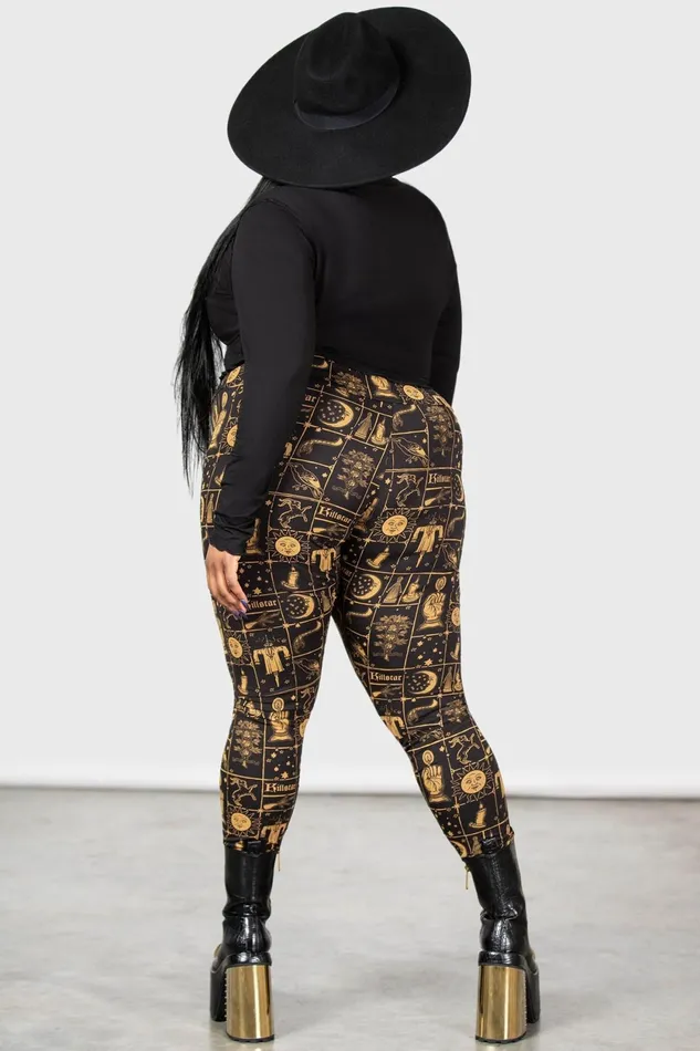 Women Chill Out Killstar Folk Horror Leggings