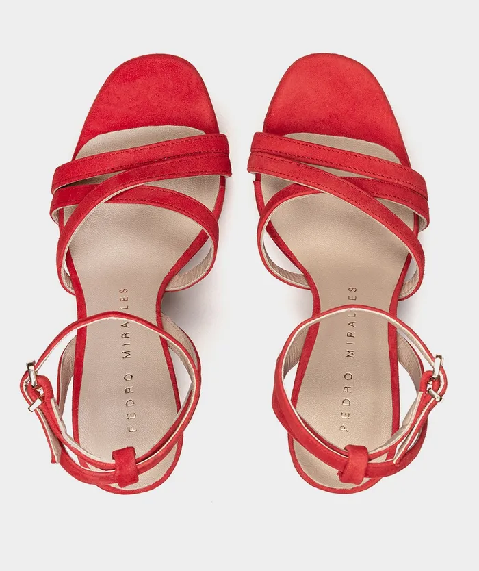 Women Civitella Red 8211 Heeled Sandals Pedro Miralles
