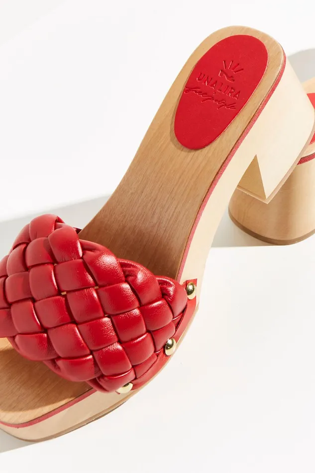 Women Clogs Free People Quincy Quilted Clogs Red