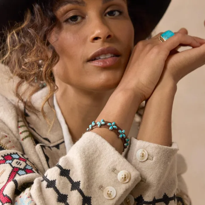 Women Compass Flower Bracelet Sundance Catalog Bracelets