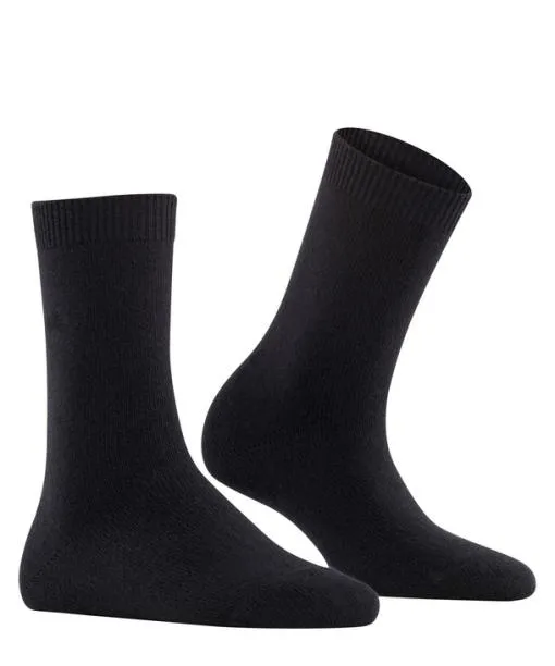 Women Cosy Wool Women Socks Black FALKE Socks