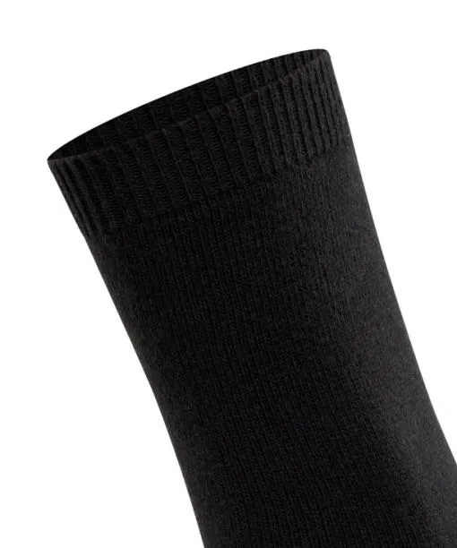 Women Cosy Wool Women Socks Black FALKE Socks
