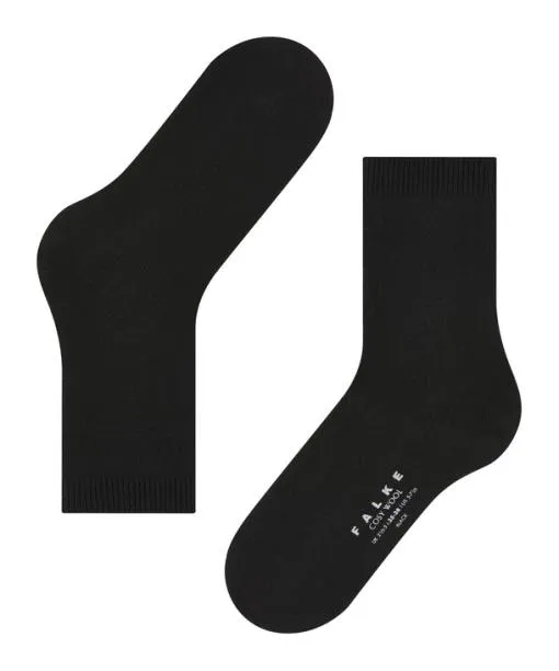 Women Cosy Wool Women Socks Black FALKE Socks