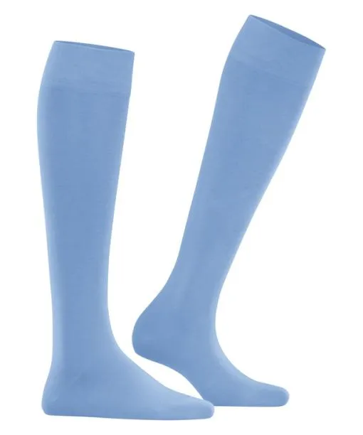 Women Cotton Touch Women Kneehigh Socks Arcticblue FALKE Knee High Socks