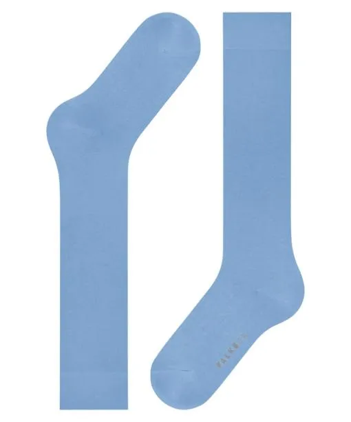 Women Cotton Touch Women Kneehigh Socks Arcticblue FALKE Knee High Socks