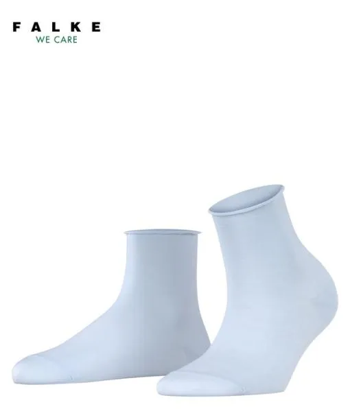 Women Cotton Touch Women Short Sock Light Blue FALKE Socks