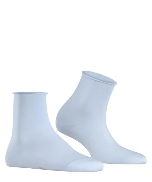 Women Cotton Touch Women Short Sock Light Blue FALKE Socks