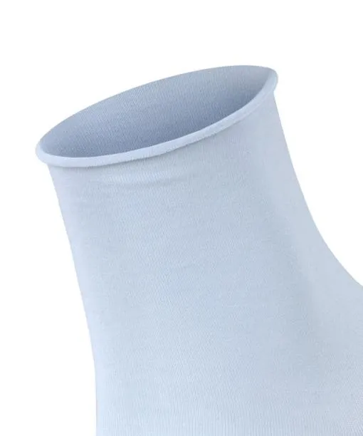 Women Cotton Touch Women Short Sock Light Blue FALKE Socks