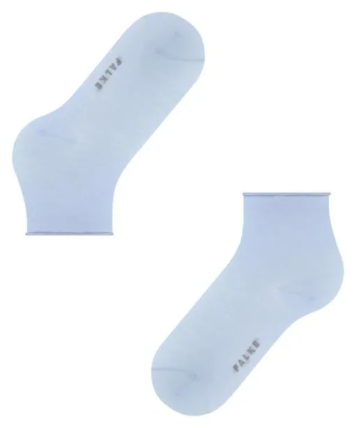 Women Cotton Touch Women Short Sock Light Blue FALKE Socks