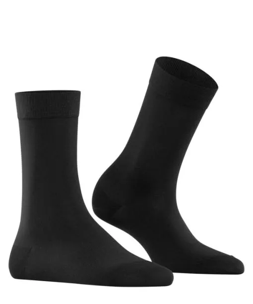Women Cotton Touch Women Socks Black FALKE Socks
