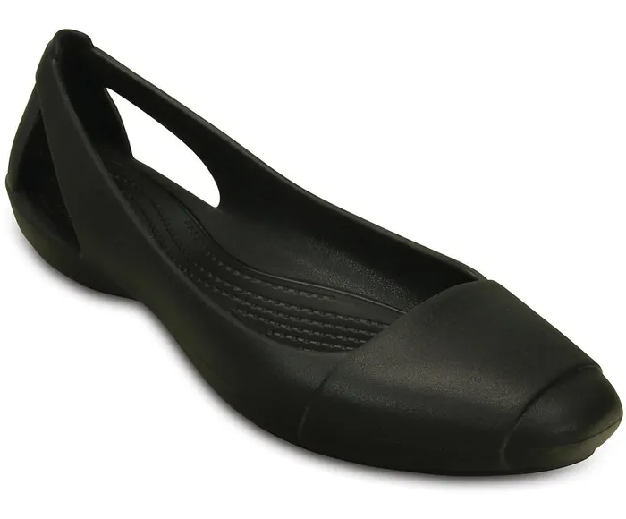 Women Crocs Sienna Flat Black Crocs Flats