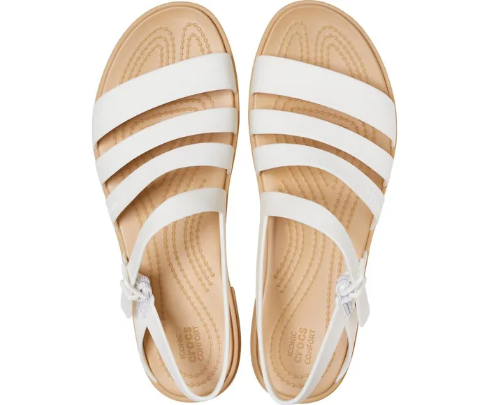 Women Crocs Tulum Sandal Oyster Tan Crocs Sandals
