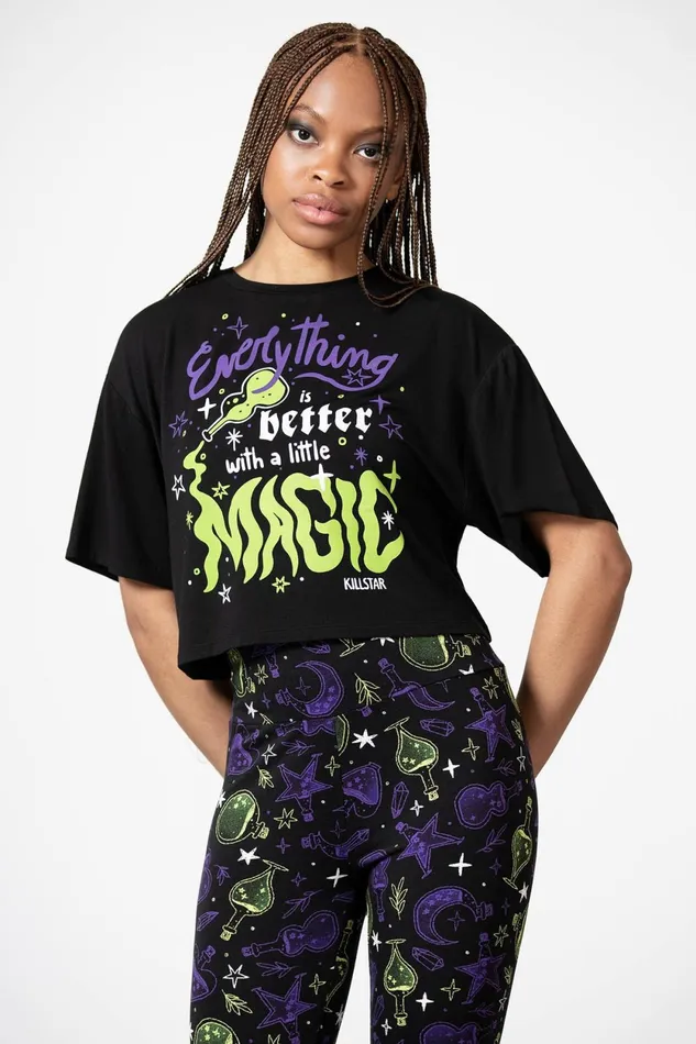 Women Crop Killstar Magic Chill Crop Top