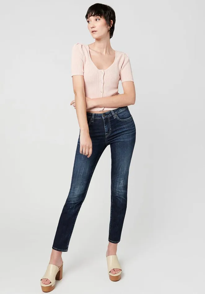Women Cropped Delaney Cardigan Light Pink Buffalo David Bitton Sweaters