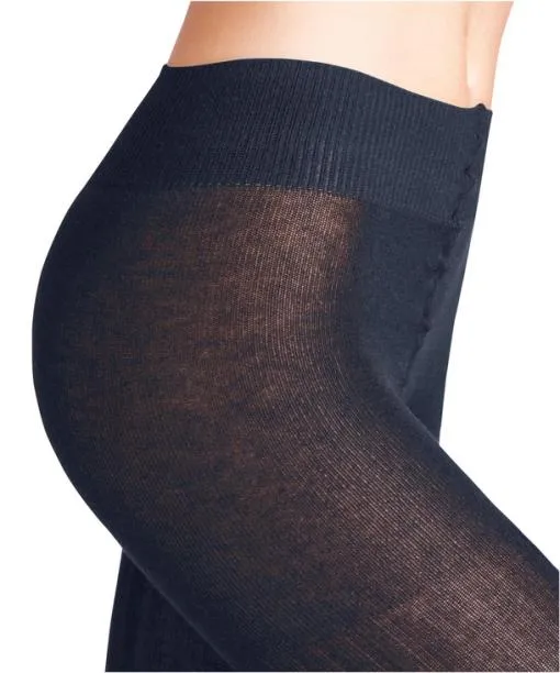 Women Cross Knit Women Tights Space Blue FALKE Tights and Leggings