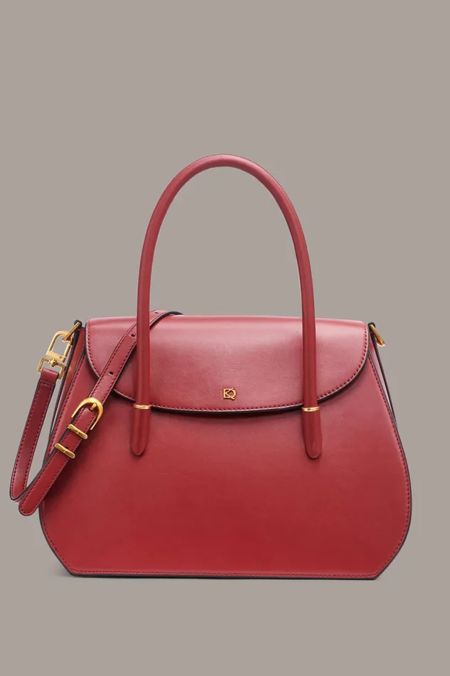 Women Crossbody Bags And Satchels Donna Karan BELLEROSE SATCHEL Claret