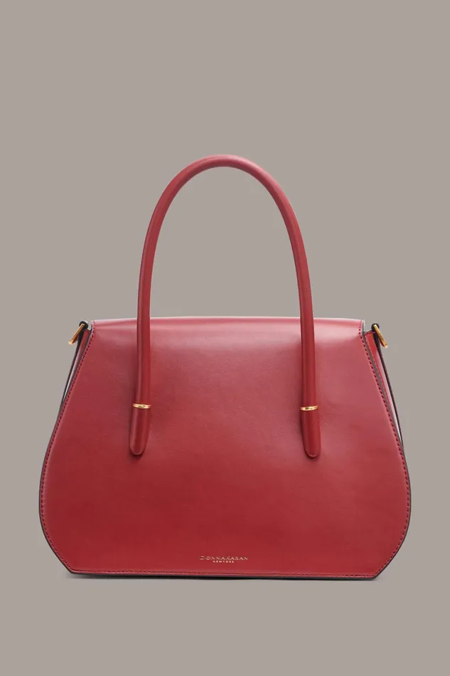 Women Crossbody Bags And Satchels Donna Karan BELLEROSE SATCHEL Claret