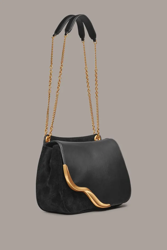 Women Crossbody Bags And Satchels Donna Karan MALVERNE CROSSBODY BAG Black