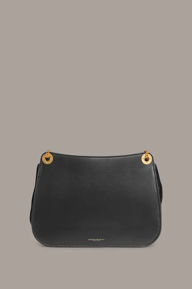 Women Crossbody Bags And Satchels Donna Karan MALVERNE CROSSBODY BAG Black