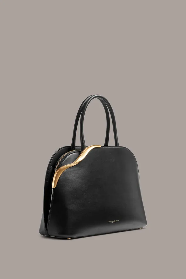 Women Crossbody Bags And Satchels Donna Karan MALVERNE SATCHEL Black Women Crossbody Bags And Satchels Donna Karan MALVERNE SATCHEL Black