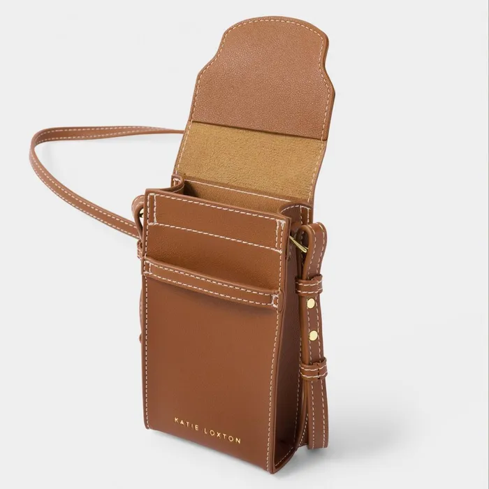 Women Crossbody Bags Katie Loxton Cece Crossbody Phone Bag In Cognac