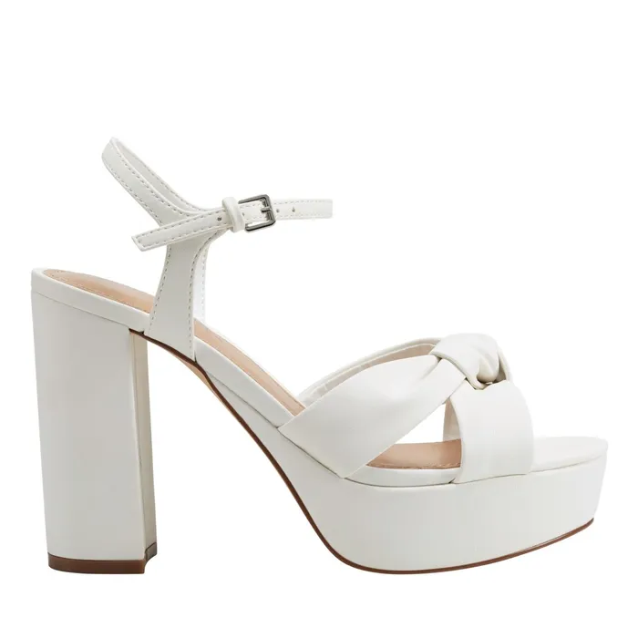 Women Deren Platform Sandal White Marc Fisher Sandals