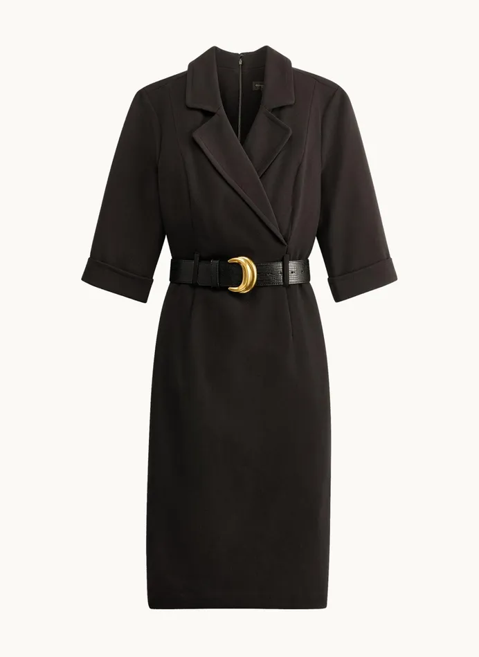 Women Dresses And Jumpsuits Donna Karan BELTED SHEATH DRESS Black