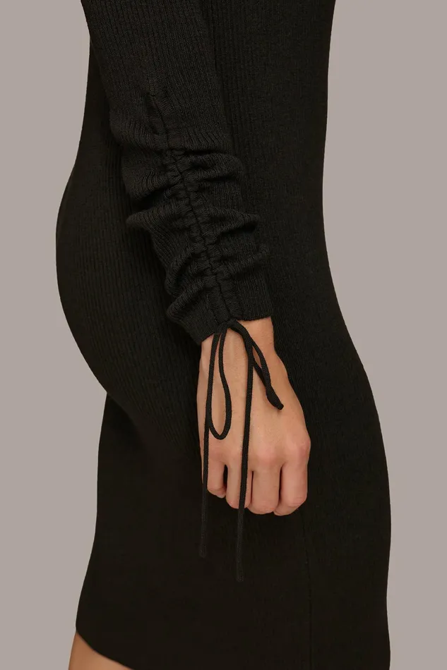 Women Dresses And Jumpsuits Donna Karan SWEATER DRESS Black