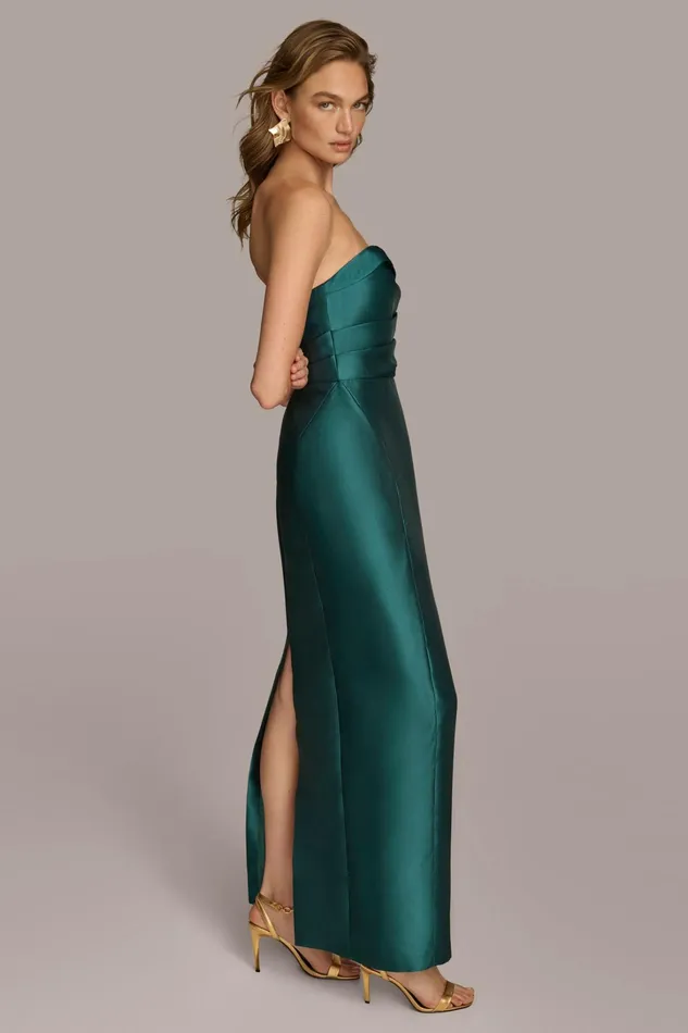 Women Dresses And Jumpsuits Donna Karan SWEETHEART NECKLINE GOWN Spruce