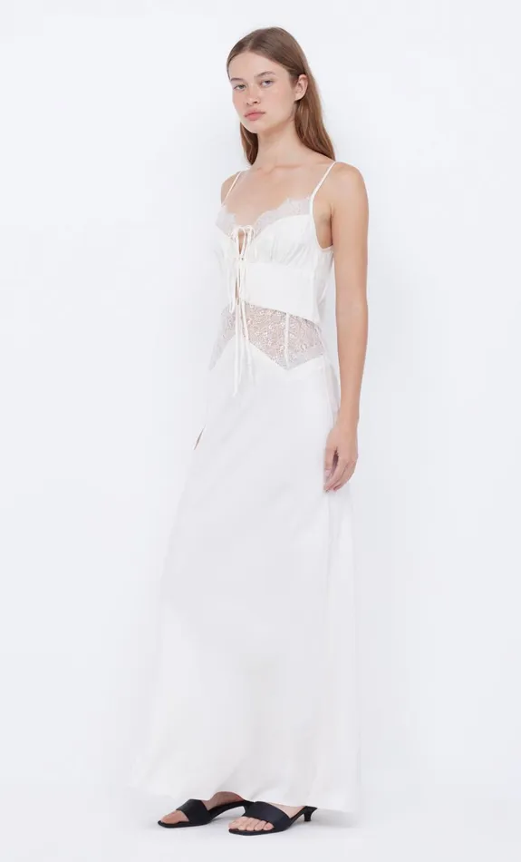 Women Dresses Bec Bridge CELINE TIE MAXI DRESS Creamcream