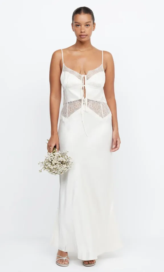 Women Dresses Bec Bridge CELINE TIE MAXI DRESS Creamcream