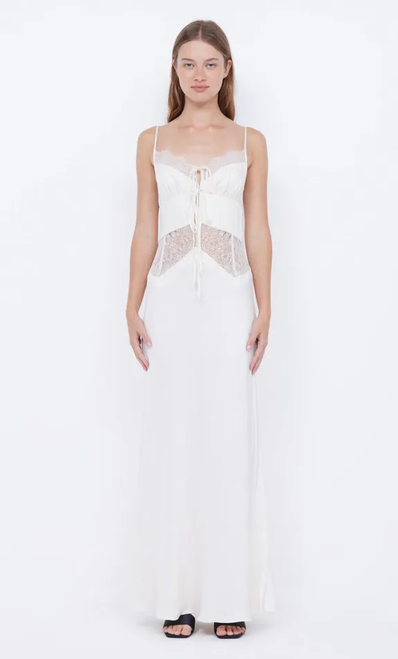 Women Dresses Bec Bridge CELINE TIE MAXI DRESS Creamcream
