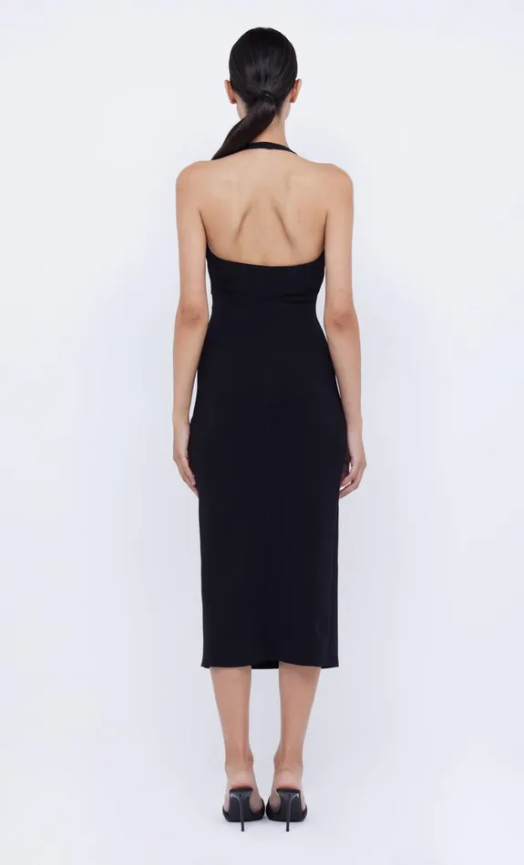 Women Dresses Bec Bridge CYNDIE HALTER MIDI DRESS Black