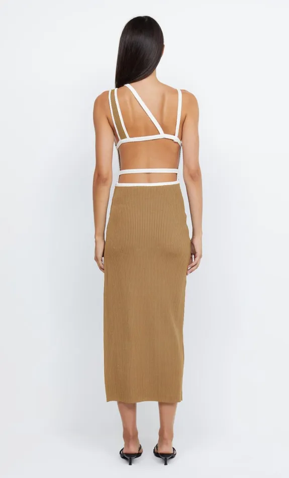 Women Dresses Bec Bridge HARI BACKLESS MIDI DRESS Camelivory