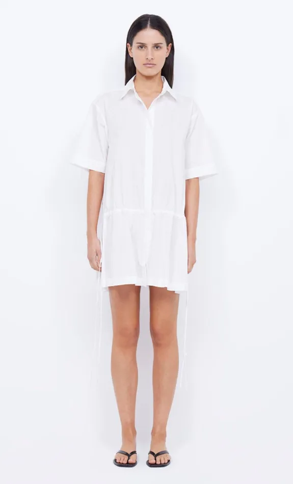Women Dresses Bec Bridge LENNOX SHIRT MINI DRESS Ivory