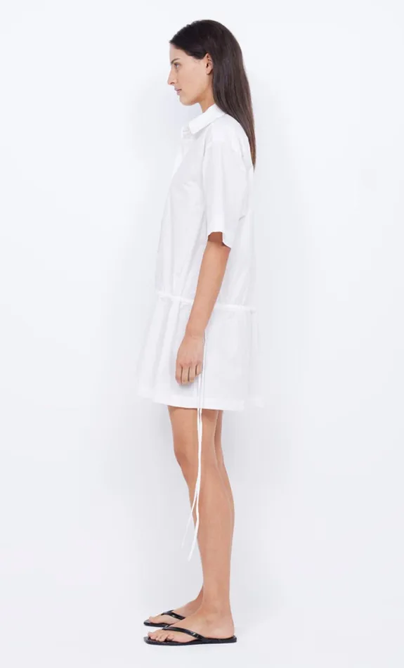 Women Dresses Bec Bridge LENNOX SHIRT MINI DRESS Ivory