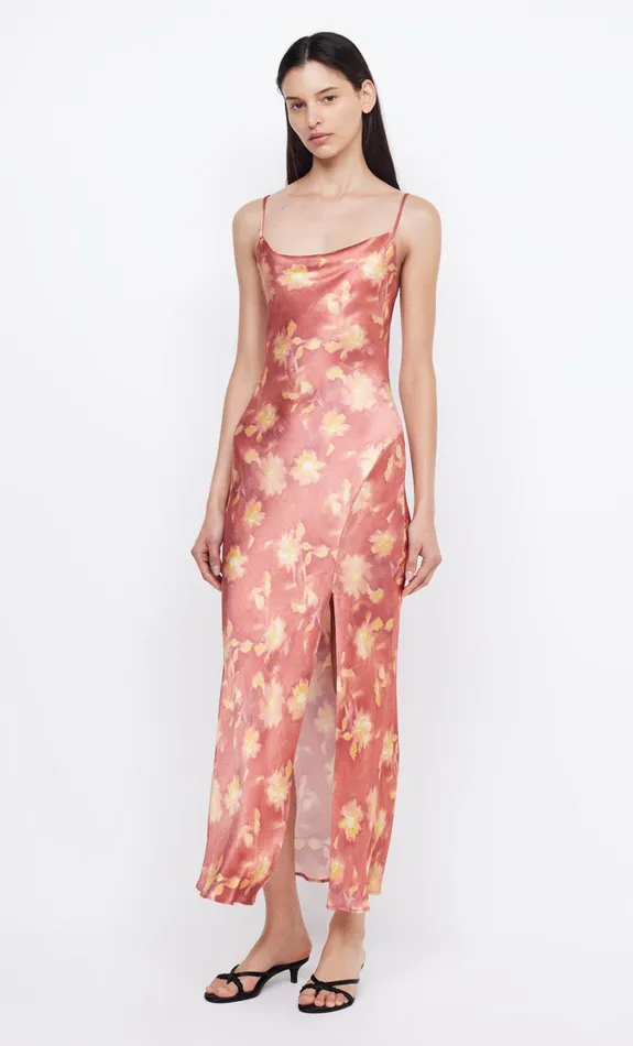 Women Dresses Bec Bridge MARGOT SPLIT MIDI DRESS Lumen Floral