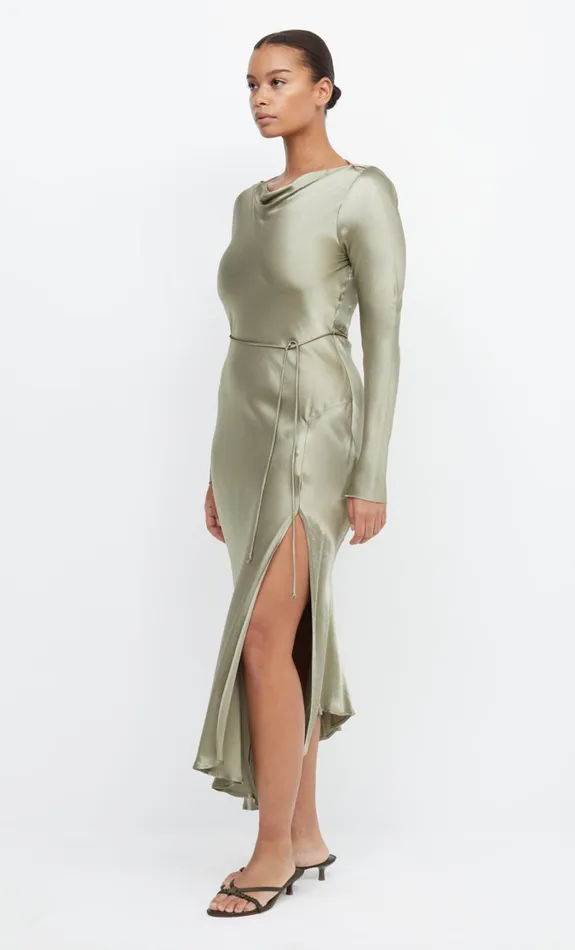 Women Dresses Bec Bridge MOON DANCE LONG SLEEVE MAXI DRESS Sage