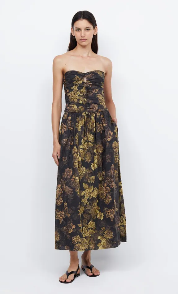 Women Dresses Bec Bridge PALMER STRAPLESS MAXI Jasper Floral
